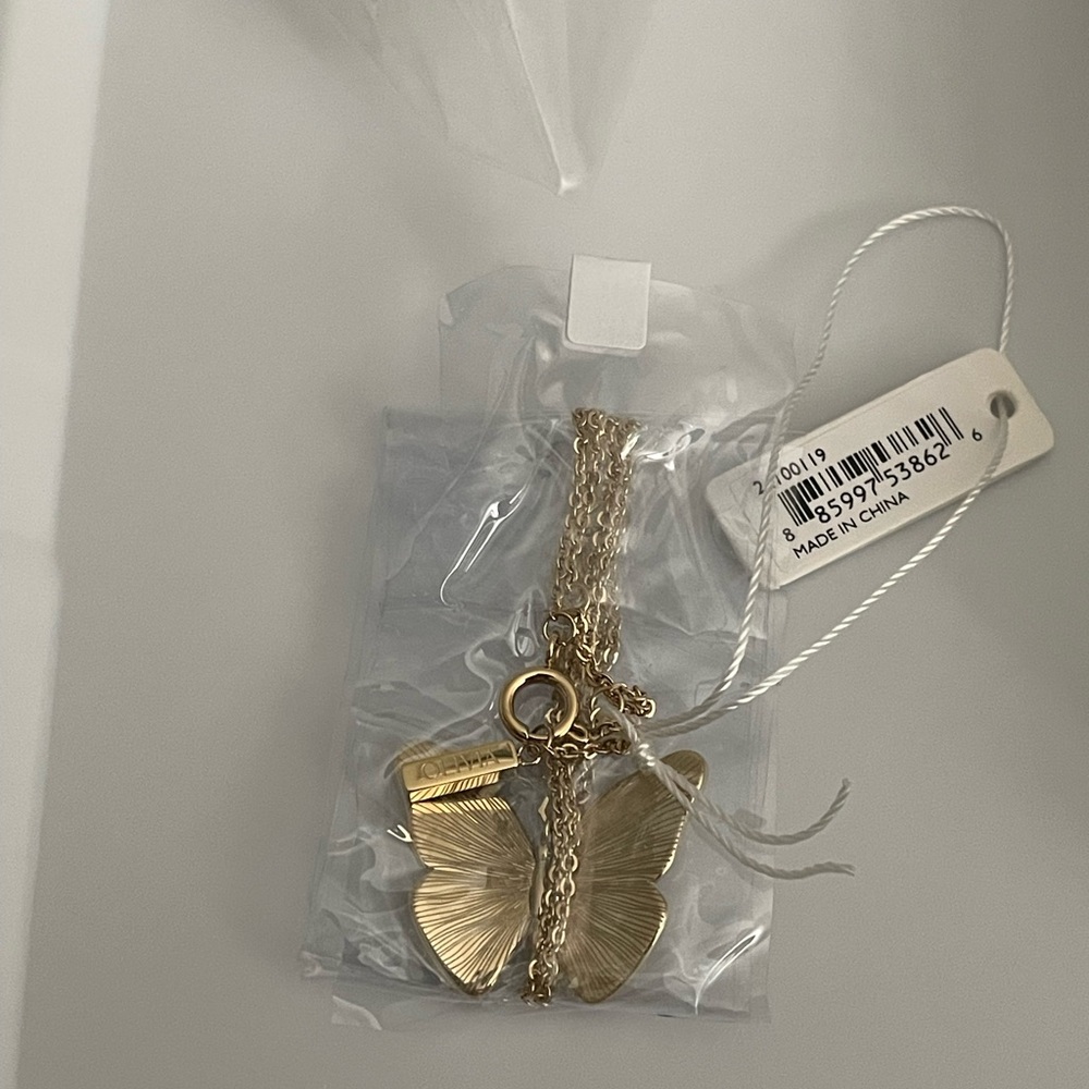 Olivia Burton Gold Plated Butterfly Pendant Necklace - Picture 1 of 6